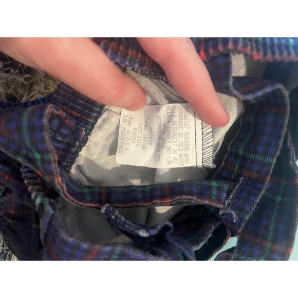 Vintage Great Guy Infant Nutcracker Embroidered Plaid Suspender Outfit USA 18M - Picture 6 of 14